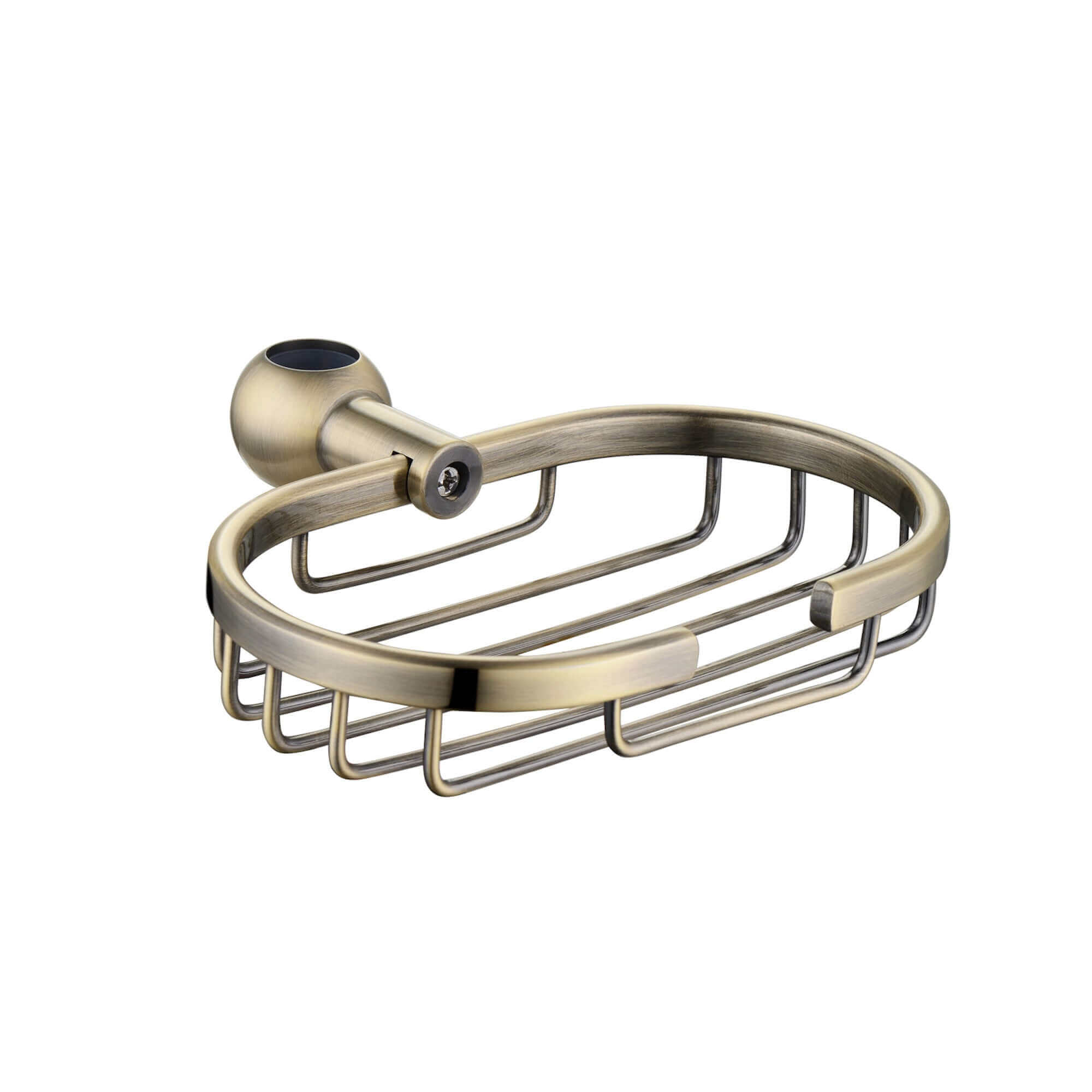 Buy Traditional soap dish for 18mm rigid riser solid brass - antique brass online UK